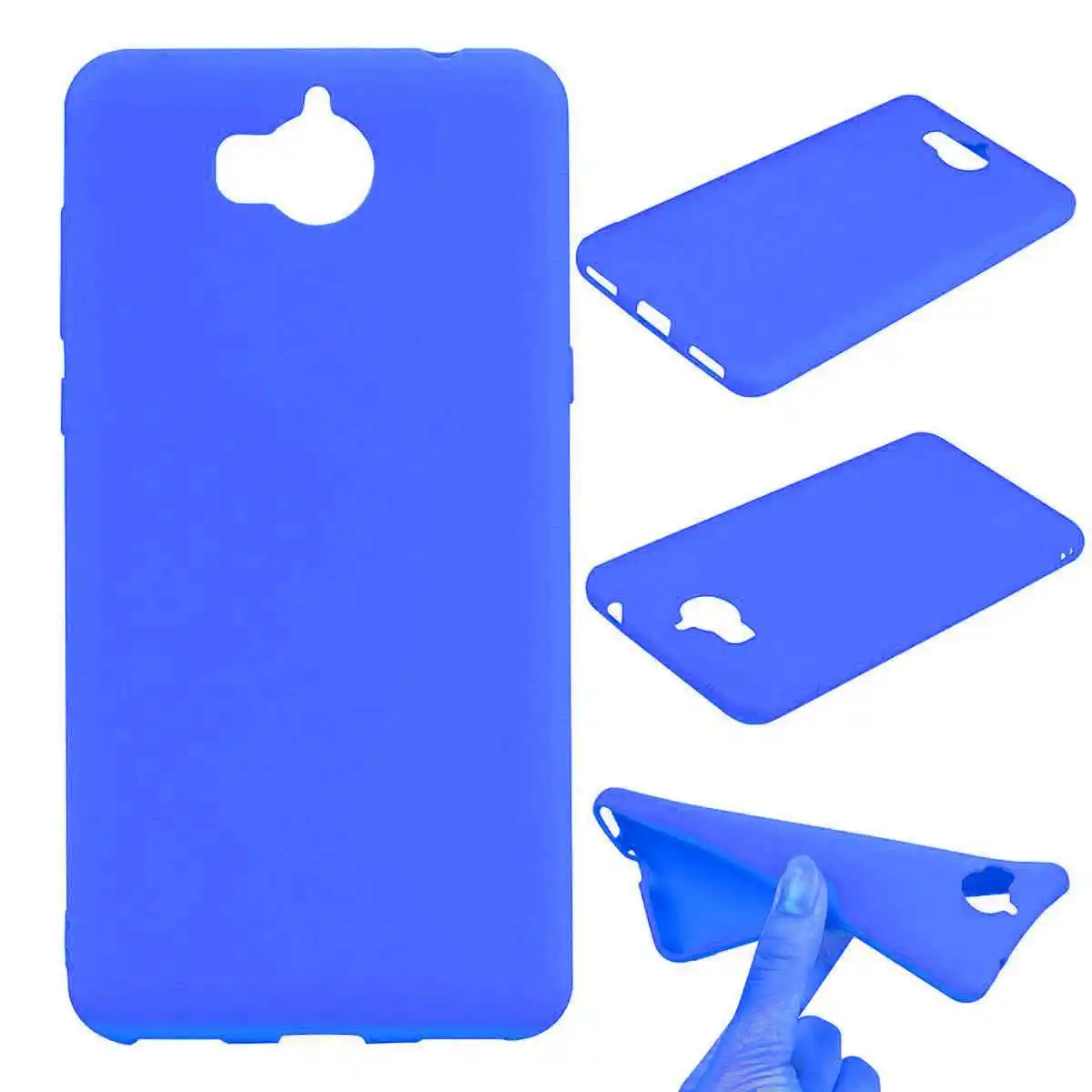 Smooth TPU case for HUAWEI Y5 2017 / Y6 Blue | Мобильные телефоны и аксессуары