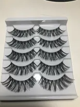 False-Eyelashes Makeup-Tips Bigeye Transparent YOKPN Natural 5-Pairs Messy-Cross Thick