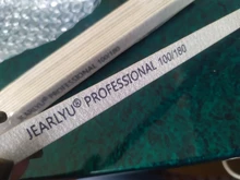 10 Uds. De limas de madera para uñas, 100/180 180/240 grises, bloque de amortiguación, limas profesionales para manicura y pedicura, herramientas de pulido