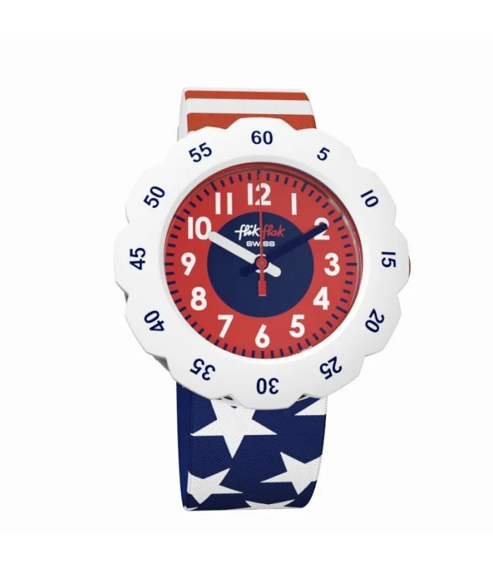 FLIK FLAK часы SCUBA детские звезды и полосы 34 мм FPSP028