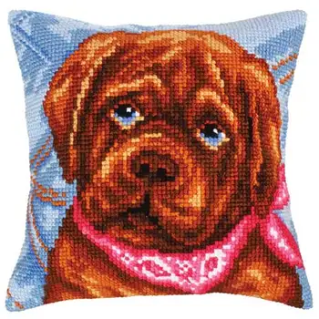 

"Embroidery kit", "floss embroidery kit", "cross stitch", "pillow", "COLLECTION D 'ART"