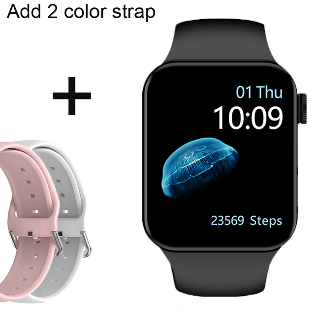 IWO Smartwatch Smart Watch Series 7 Double Button Heart Rate Monitor Dial Call Smart Watches Men Women For IOS Android