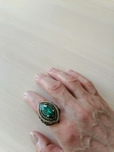 Kinel de lujo anillo para las mujeres aspecto Vintage AAA verde de cristal de la joyería de Boho de Color oro encanto étnico anillo de boda