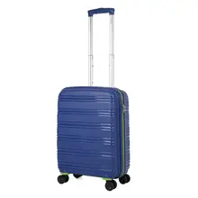 Чемодан пластиковый на четырех колесах BAUDET, для ручной клади,(размер S), 40 л