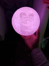 Night-Light Moon-Lamp Gift Photo-Customized 3d-Printing Rechargeable Personality 