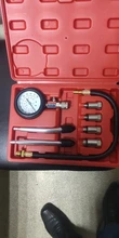 Probador de compresión de motor de gasolina, medidor de presión de motor de gasolina automático, cilindro de motor de gasolina, medidor de presión de automóvil con Adaptador M10 M12 M14 M18