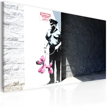 

Table-Plicier and dog pink (Banksy)-60x40