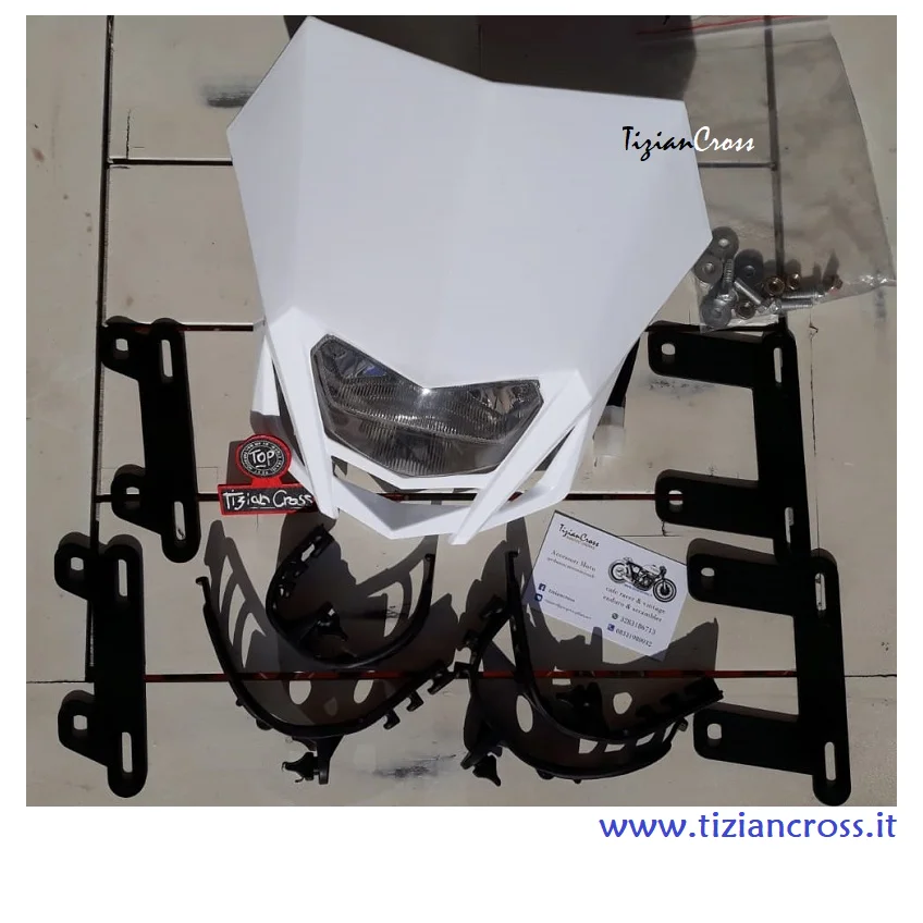 Эндуро мотоциклетная маска на фару фара cross motard supermotard высшего качества TizianCross