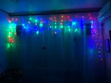 String-Lights Curtain Droop Icicle Outdoor-Decoration Christmas Garden Party 220V Drop-5m