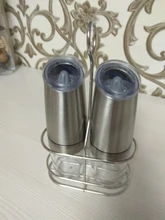 Pepper-Mill Grinder-Operated Kitchen-Tools Led-Light Salt And Electric-Gravity Stainless-Steel