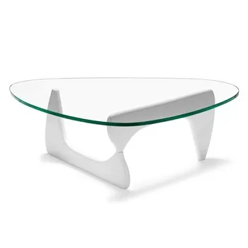 

Table NOG, low, white lacquered, glass lid 15mm. 125x90 cms