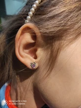 ELESHE-pendientes de plata de ley 925 para mujer y niña, joyería con broche de insecto, abeja, Animal, perro y gato, regalo