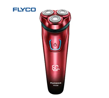 

Flyco профессиональная двухканальная трехместная плавающая головка, полностью машинная стирка, светодиодный дисплей, электробрит