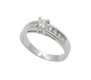 

Ring Solitaire Gold White With Diamons