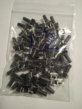 50 Uds 6X6X5/4,3/5,5/6/7/8/9/10/13MM tacto interruptor de botón de empuje interruptor 12V cobre 4PIN DIP Micro interruptor para TV/juguetes/home/botón de uso