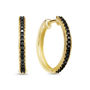 

Gold earrings 585 silver with stones: Diamond