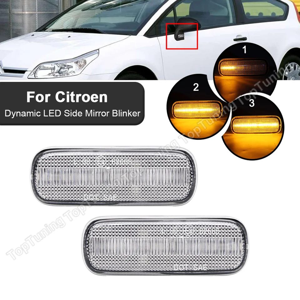 LED-Blitzlicht Repeater dynamische Scrollen Citroën C4 mk1