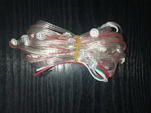 50x Pre-soldered WS2812B LED Heatsink 5V 5050 RGB WS2811 IC Built-in & 10cm Wire