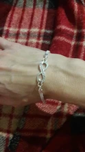 Pulsera Infinity con diamantes de imitación para hombre y mujer, joyería