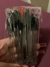 Varitas de rímel de cristal 3D, 50 Uds., microaplicadores de pestañas transparentes, venta al por mayor