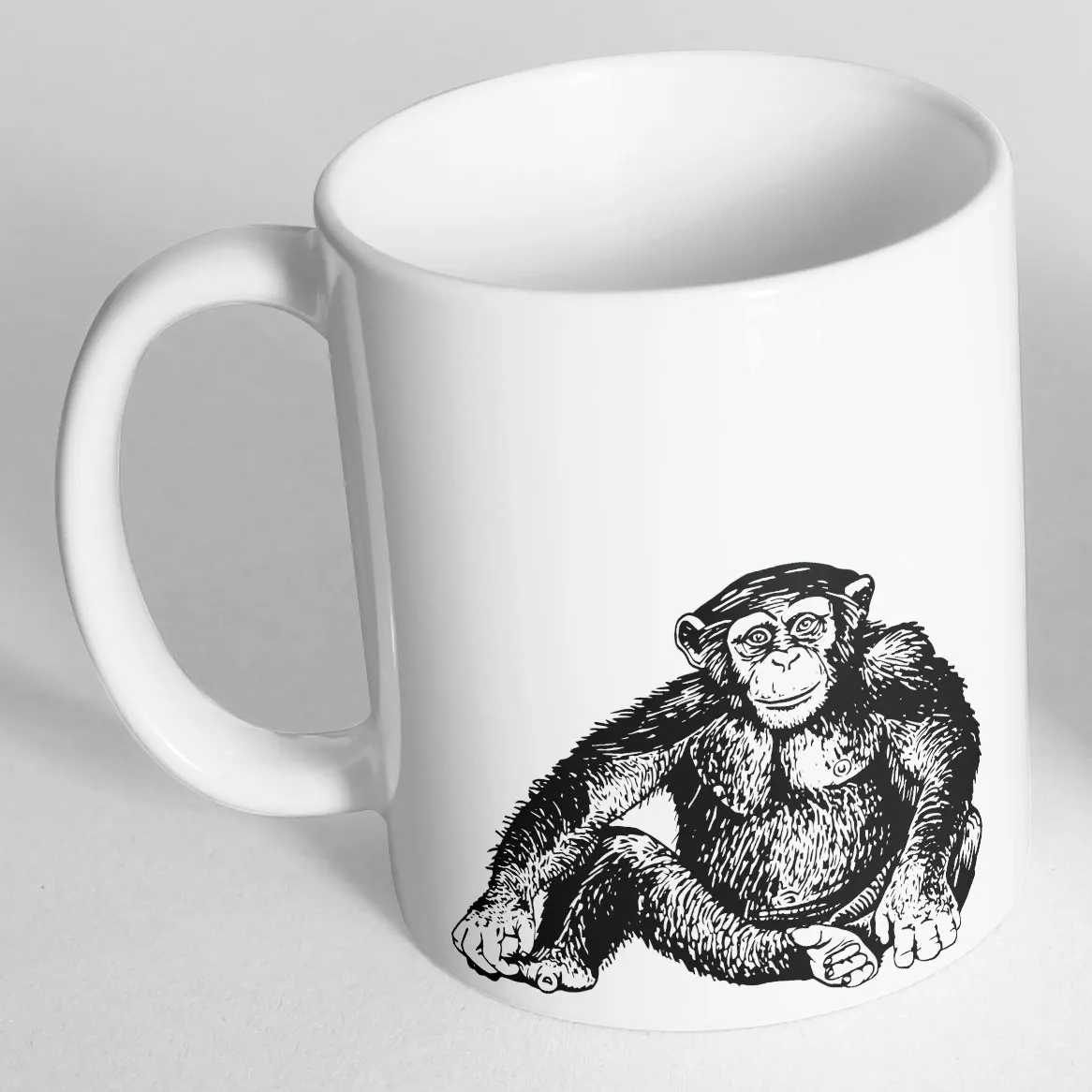 Monkey Charlie Drawing Picture Printed Mug Cup | Дом и сад