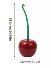 Cepillo de baño nueva hermosa cereza forma Cepillo para inodoro Cepillo de inodoro y titular Set de inodoro Cepillo de Borstel Wc Cepillo Wc trump enikemathemick ④ decoración de hogar