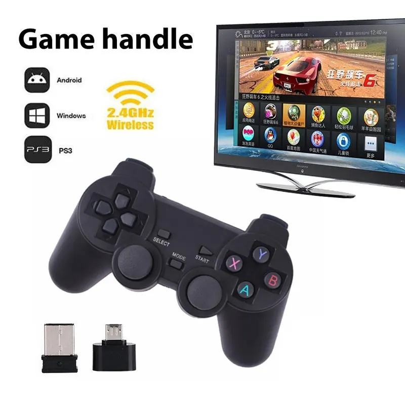 Cewaal chaud 2.4G sans fil Gamepad PC pour PS3 TV Box Joystick 2.4G Joypad contrôleur de jeu à distance pour Xiaomi Android