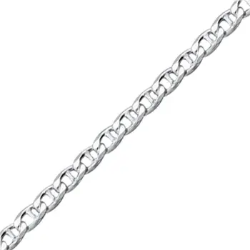 

Angemiel 925 Silver 60 Micron Mariner (Bull Bar) Chain 55cm