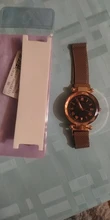Relojes de cuarzo con hebilla magnética para mujer, pulsera de moda