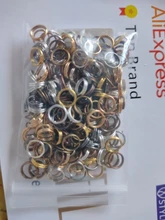 Unids/lote de anillos abiertos de 4-20mm, 50-200 Uds., doble bucle, conectores de anillos partidos para DIY, suministros para fabricación de joyas