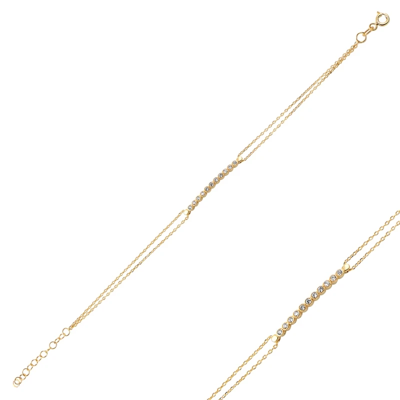 

Silver 925 Sterling Zircon Cubic Zirconia Bracelet