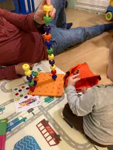 Juego de tablero de clavijas Montessori para niños, juguete de terapia de Motor fino para niños pequeños, 30 Uds., gran oferta