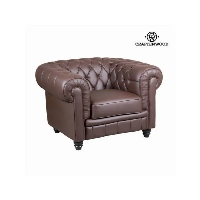 Sofa Brown Feather (105x86x69 cm) by Craftenwood