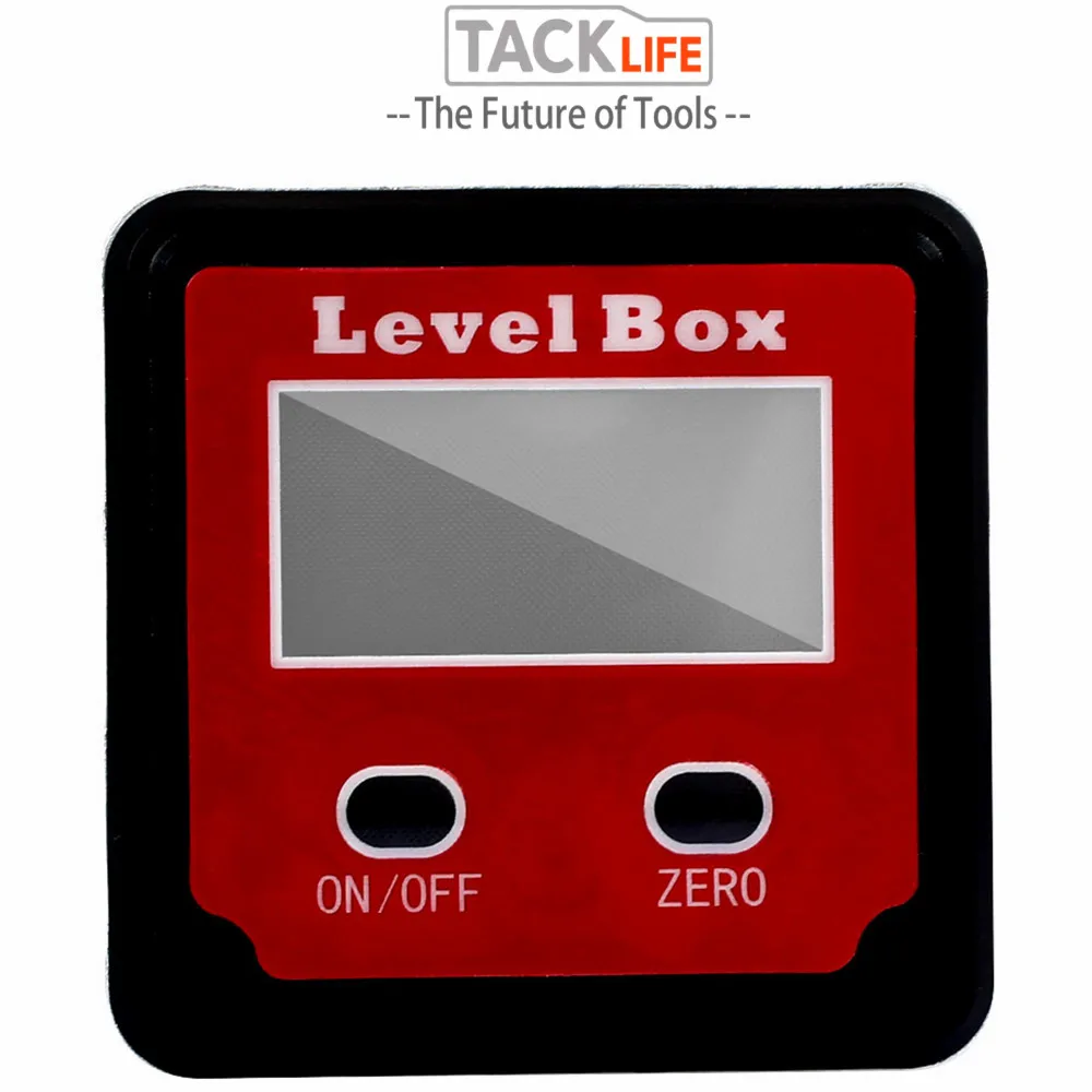  Red ABS Slope Meter Level Protractor Digital Inclinometer Peofessional Angle Finder Metalworking St