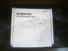 WORKPRO-Destornillador eléctrico inalámbrico 12V, mini controlador de potencia inalámbrico, batería de iones de litio CC de 3/8 pulgadas, 2 velocidades