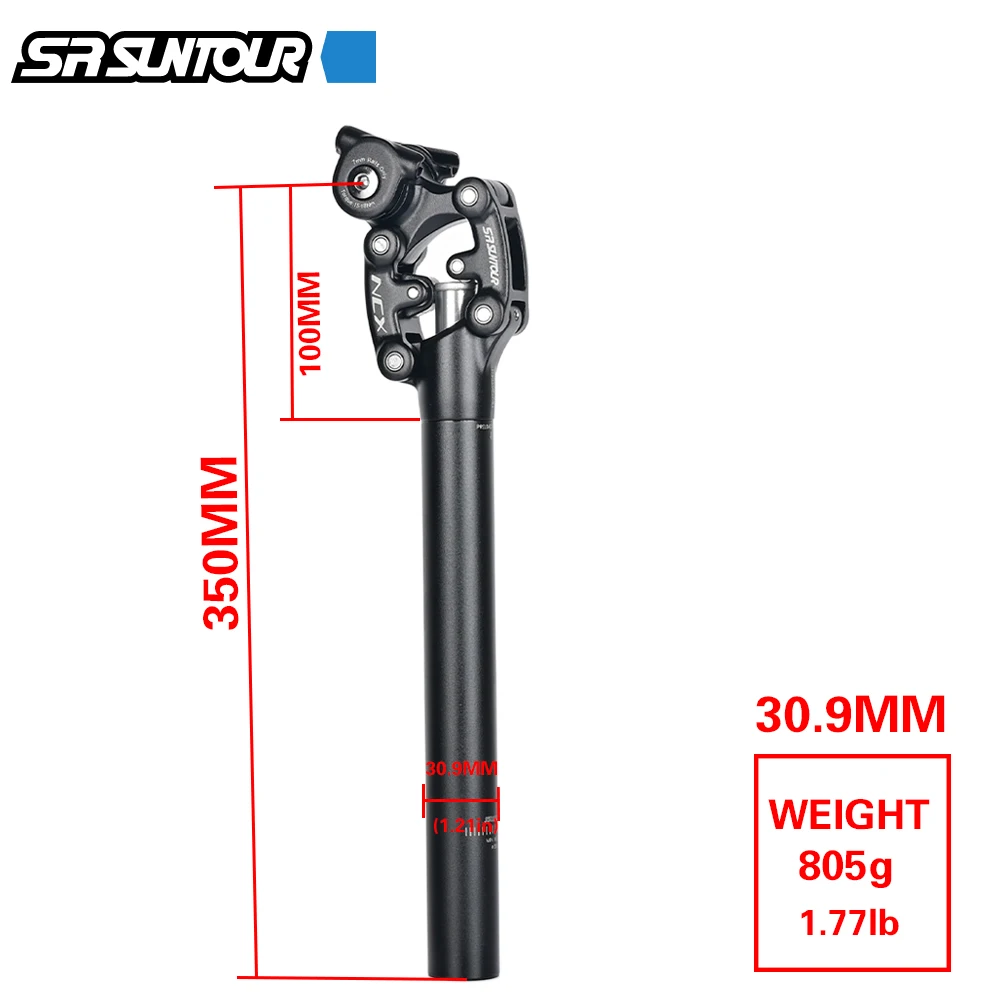 Suntour SP12NCX Mountain Road Bike Suspension Travel Seatpost 31.6 x