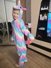 Pajamas Costume Sleepwear Onesies Unicorn Girls Blanket Dinosaur Panda Stich Kigurumi