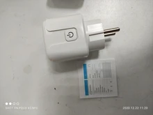 Enchufe WiFi de enchufe inteligente para la UE, 16A, Monitor de potencia, función de sincronización, Control por aplicación Tuya SmartLife, funciona con el asistente de Google Alexa, 100-240V