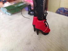 Tilda 2,5 cm Mini zapatos de muñeca para muñecas Blythe Toy, encantadores zapatos lindos de tacón alto para Azone Obitsu Licca BJD accesorios para muñecas