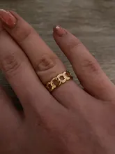 Anillo abierto Ajustable con forma de corazón ahuecado, color dorado, joyería de amor para mujer, regalos para chica