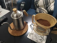 Burr Grinder Mill-Machine ELECTRIC-FILTER Coffee Ghost Xeoleo 200W Teeth 10-Steps Pink/yellow