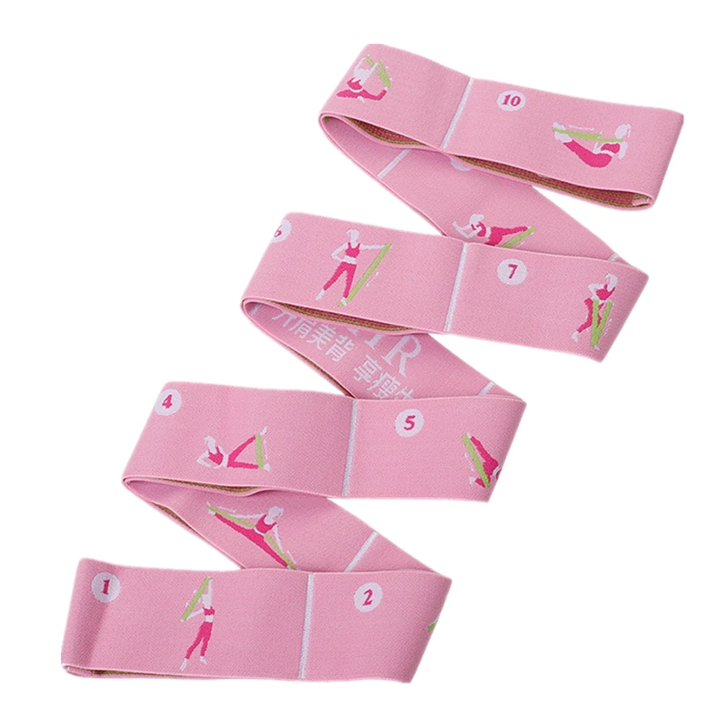 11 Grid Multi-segment Dance Yoga Auxiliary Stretching Belt Elastic Belt Beginner Yoga Supplies Resistance Band fitness resistance band