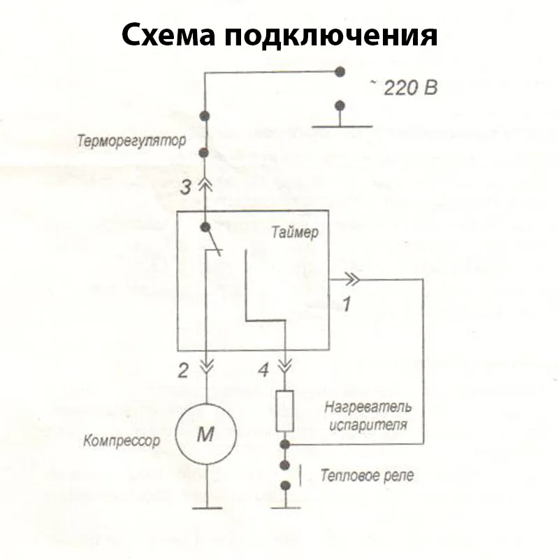 Таймер холодильника электронный ТЭО 02 (аналог ТЭУ 01 ТИМ 11 C00277063) Stinol Indesit Ariston