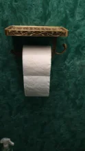 Rack-Accessory Toilet-Paper-Holder Bathroom-Storage Antique Tssue Brass YT-1492B