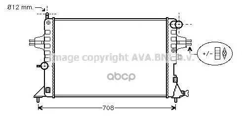 Радиатор Охлаждения Двигателя Ava Ola2296 Ava арт. OLA2296