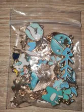 Abalorios de esmalte de plantas y flores, mezcla de animales, accesorios para fabricación de joyas, 10/31 Uds.