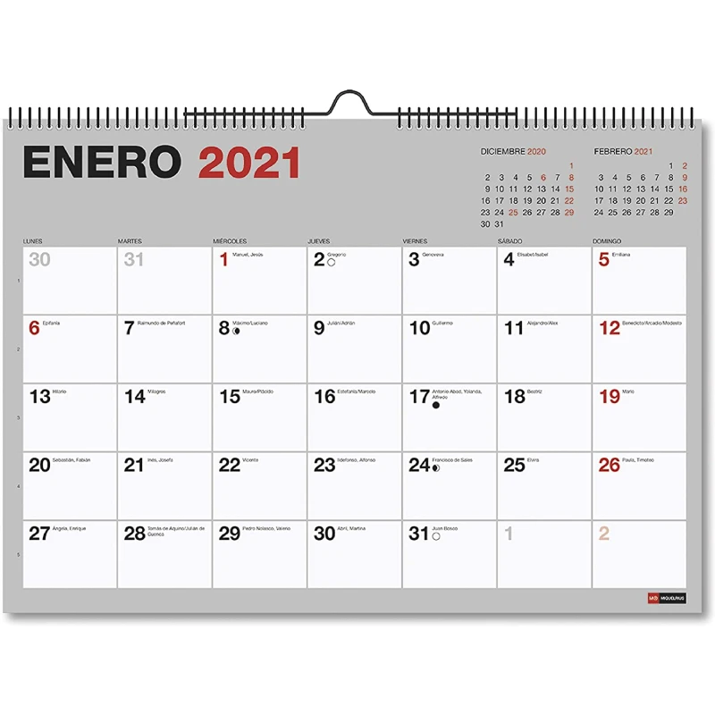 Annual Calendar 21 A3 Wall Miquel Rius Basic Blouses Shirts Aliexpress