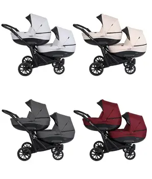 

Stroller bebe Twin 3 piece Booster, chair walkabout, 2 capazos and 2 baby seats of car