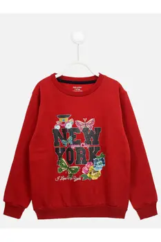 

Red Seasonal Girl Child Sweatshirt