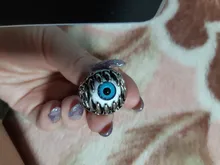 SLZBCY-anillo de acero inoxidable con diseño de garra de dragón para hombre, sortija de ojo malvado, fiesta, Anime, Calavera, Hip Hop